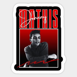 Johnny mathis///original retro Sticker